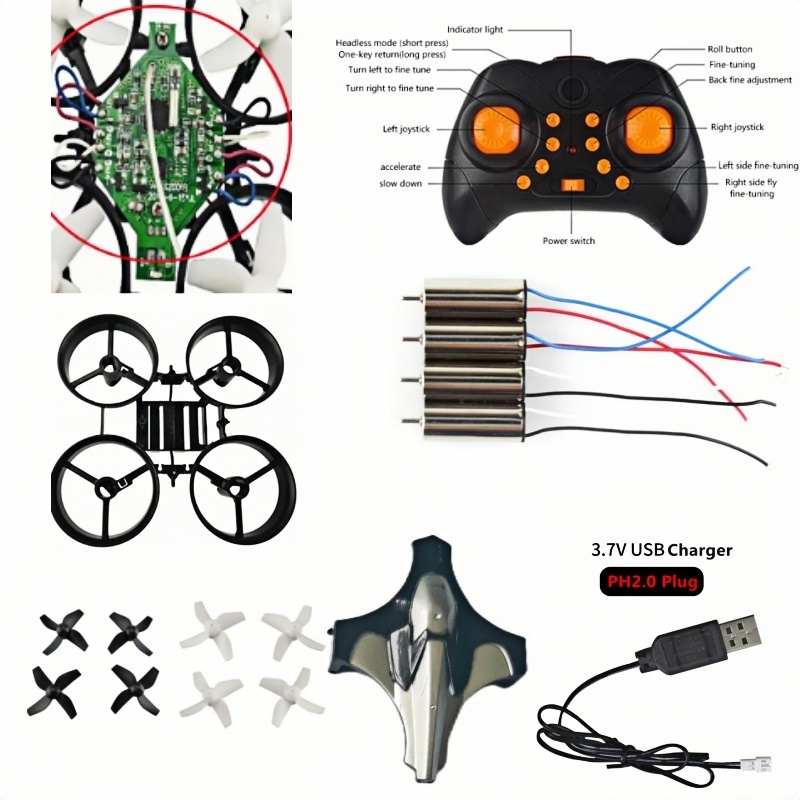 Drone Battery Adapter - Kit Drone DIY Lengkap 2.4G 6Axis