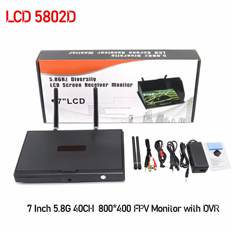 Drone Controller Screen - 5.8G FPV DVR LS5802D, Monitor LCD